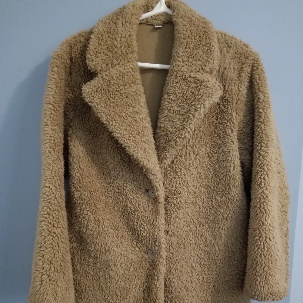 UNIQLO Teddy Sherpa Coat Fleece Lined